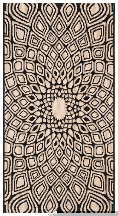 safavieh clearance courtyard cy6616 25621 black rug