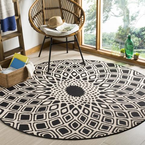 safavieh clearance courtyard cy6616 25621 black rug