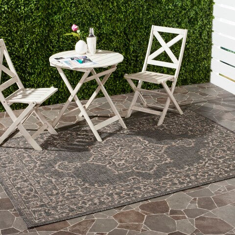 Safavieh Clearance Courtyard CY8481-37321 Black Rug