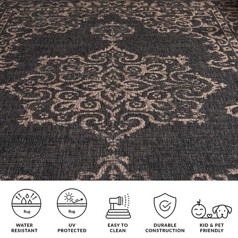 Safavieh Clearance Courtyard CY8481-37321 Black Rug