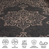 Safavieh Clearance Courtyard CY8481-37321 Black Rug