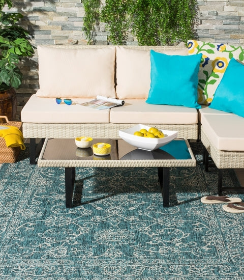 safavieh clearance courtyard cy8680 37221 turquoise rug