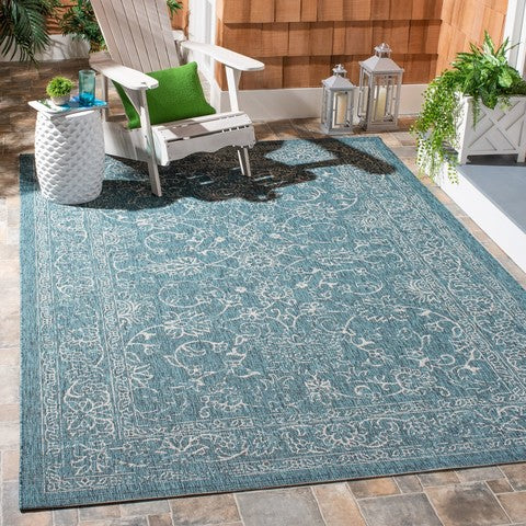 safavieh clearance courtyard cy8680 37221 turquoise rug