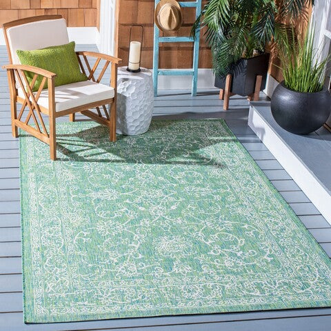 Safavieh Clearance Courtyard CY8680-55721 Green Rug