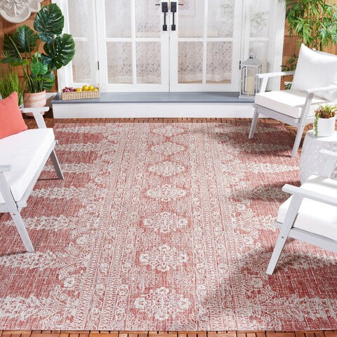 safavieh clearance courtyard cy8796 36521 rust rug
