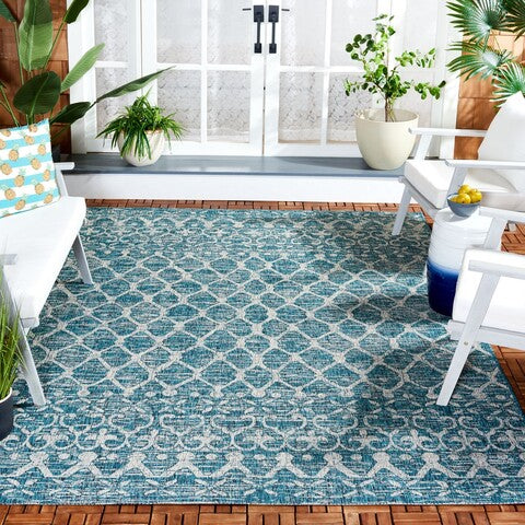 safavieh clearance courtyard cy8798 37221 teal rug