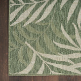 nourison garden oasis goa01 green ivory rug