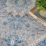 nourison vintage home vnh01 beige blue rug