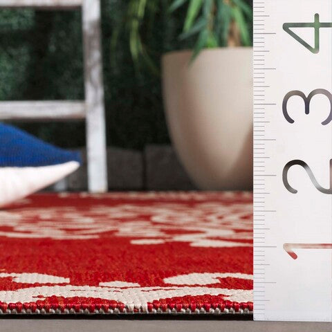 safavieh clearance courtyard cys6008 238 red rug