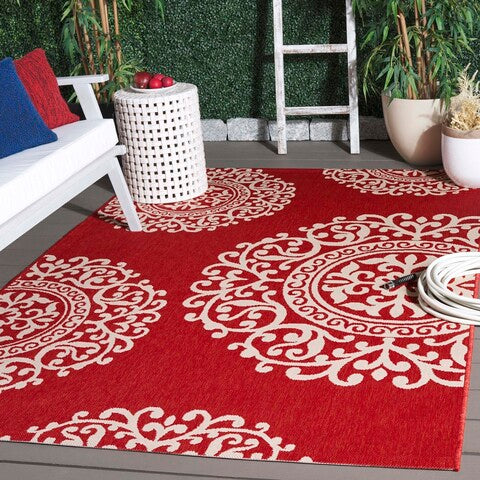 safavieh clearance courtyard cys6008 238 red rug