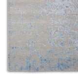 nourison silk shadows sha18 grey blue rug