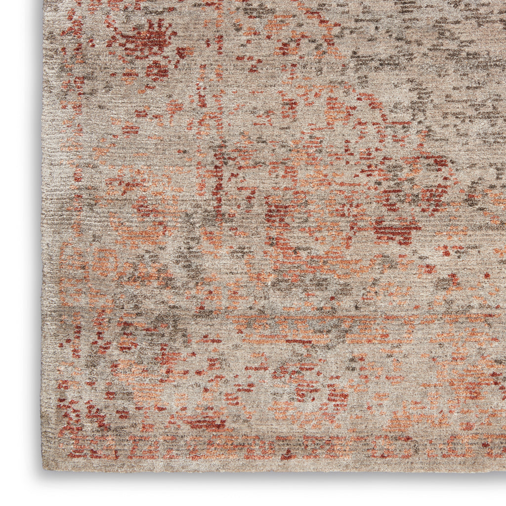 nourison lucent lcn07 silver red rug