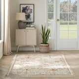 nourison pardis prd01 ivory rust rug