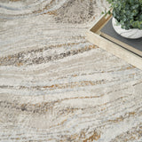 nourison glitz glz22 grey gold rug