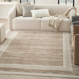 nourison serenity home srh07 mocha ivory rug