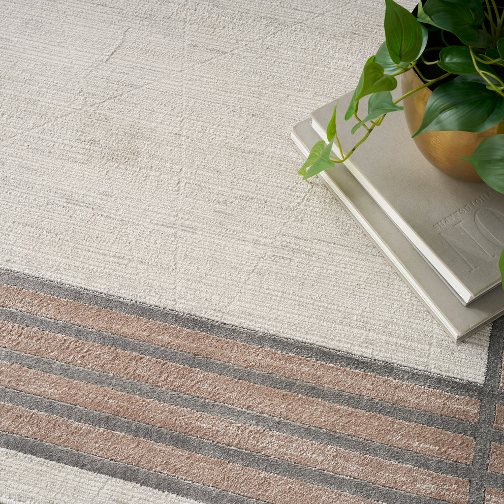 nourison desire dsr01 ivory silver rug