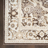 nourison dekor dek08 brown ivory rug