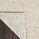 nourison luna lun01 ivory silver blue rug