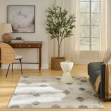 nourison serenity home srh08 beige grey rug