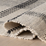 dash albert manglam arts da2378 ivory woven flatwoven cotton rug