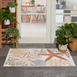 nourison aloha alh24 ivory multicolor rug
