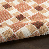nourison nordic nrc14 rust rug