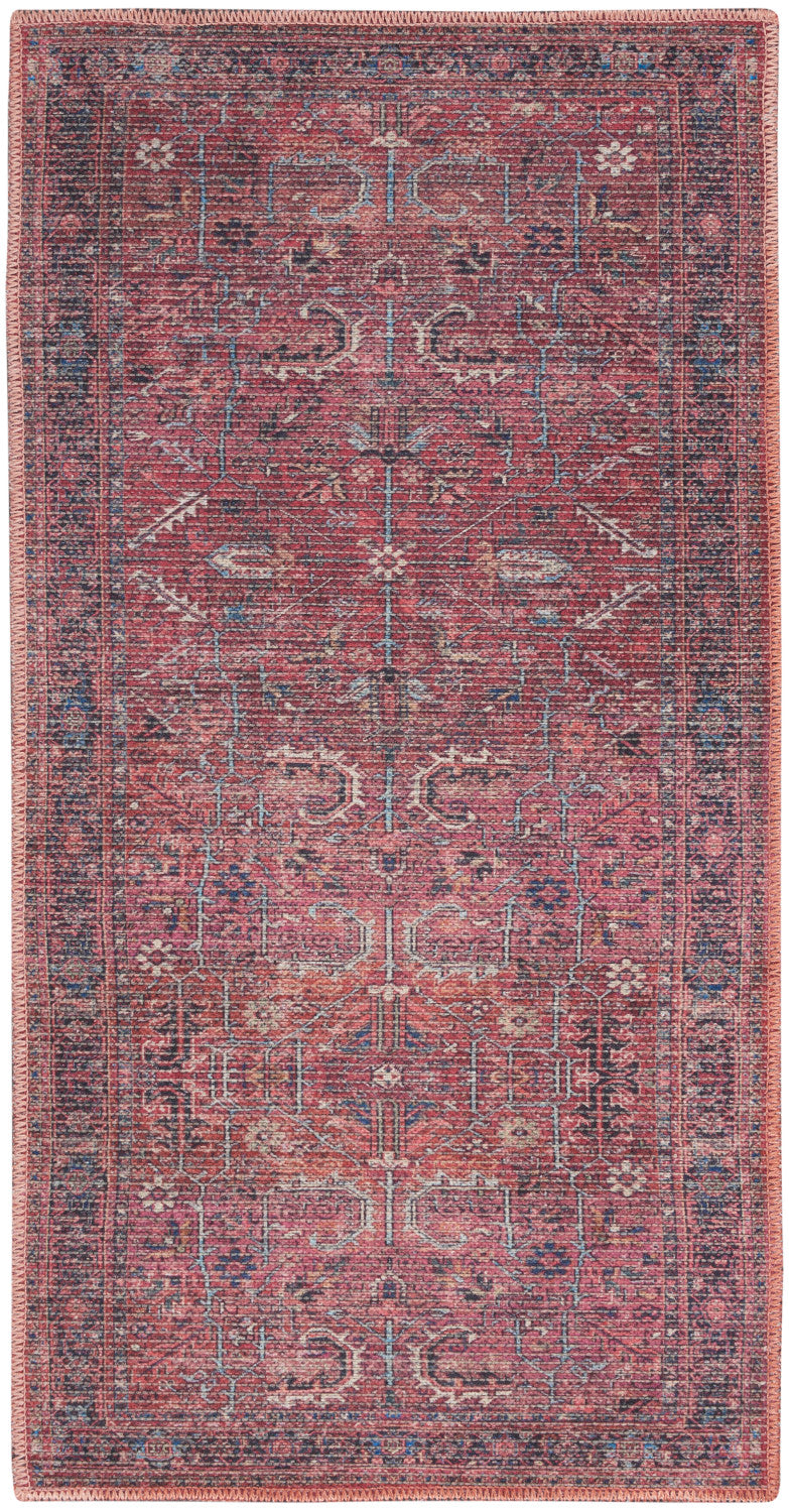 nourison new concept washables sr102 brick rug