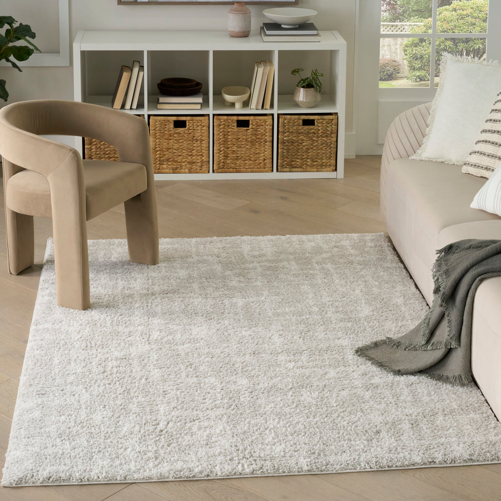 nourison modern shag mmd06 grey ivory rug