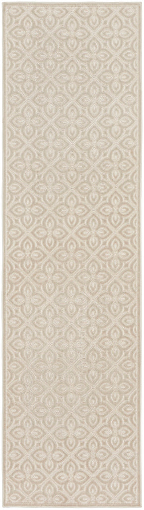 nourison washable charm wch03 silver ivory rug