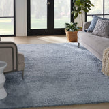nourison dreamy shag drs05 light blue rug