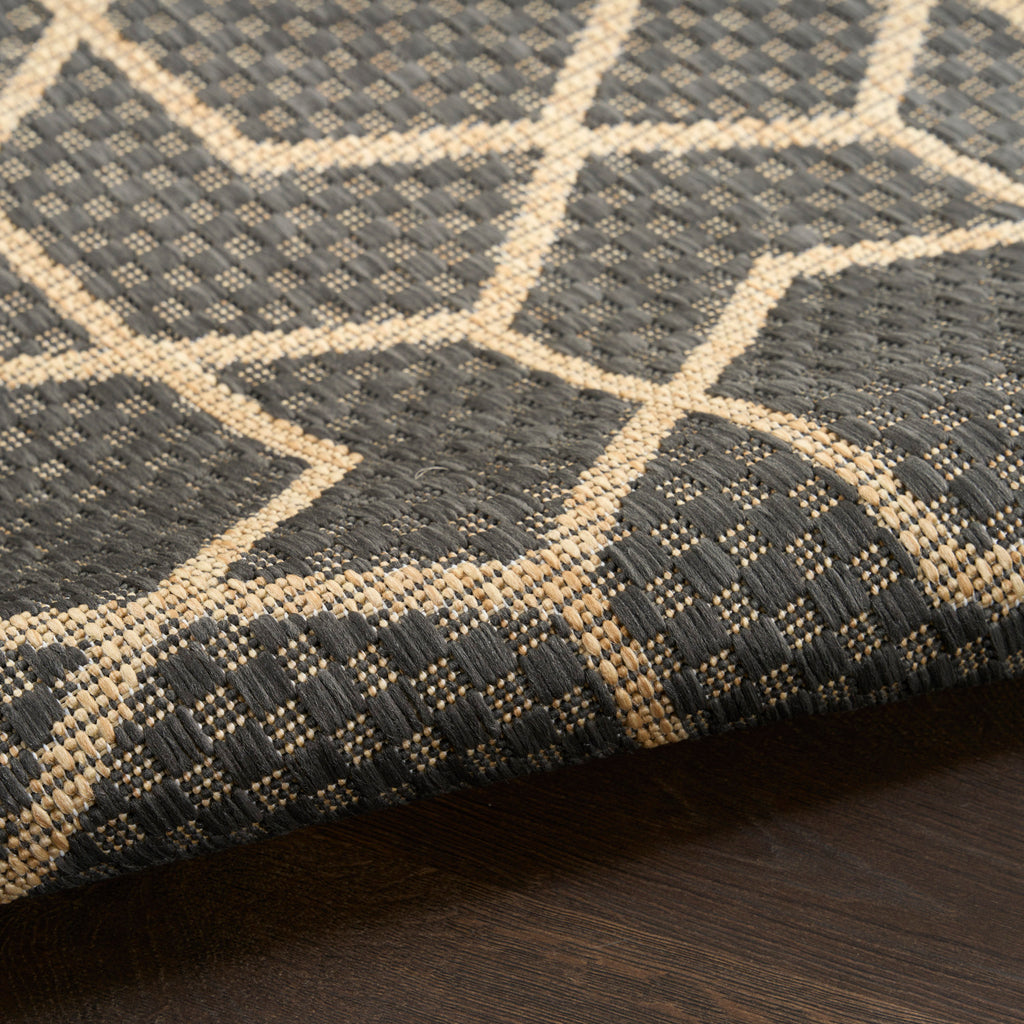 nourison horizon indoor outdoor hoz01 charcoal rug