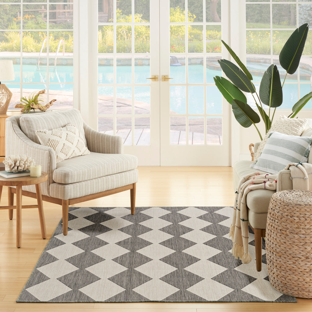 nourison positano pos04 charcoal rug