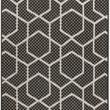 nourison horizon indoor outdoor hoz01 black rug