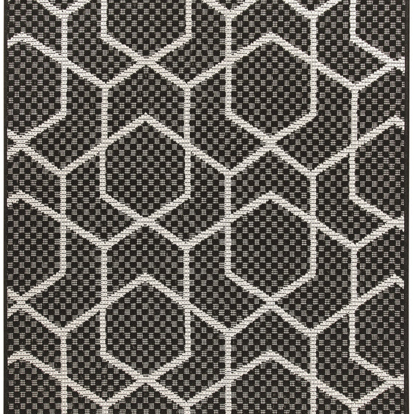 nourison horizon indoor outdoor hoz01 black rug