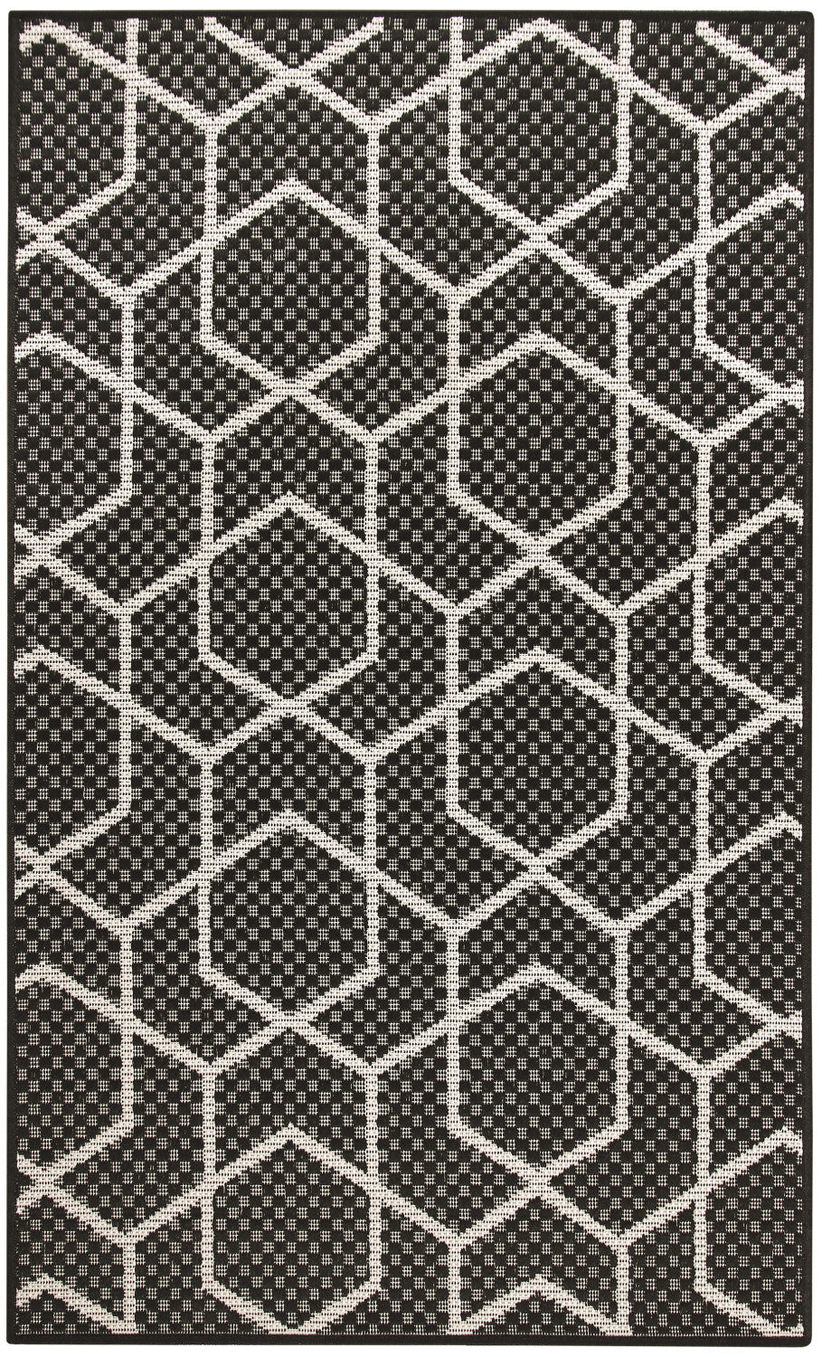nourison horizon indoor outdoor hoz01 black rug