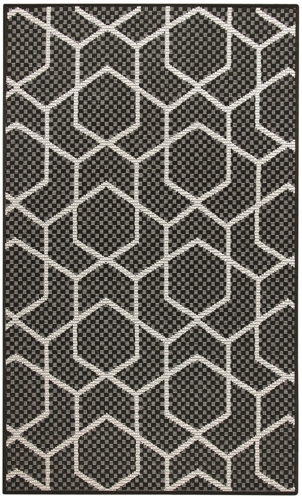 nourison horizon indoor outdoor hoz01 black rug