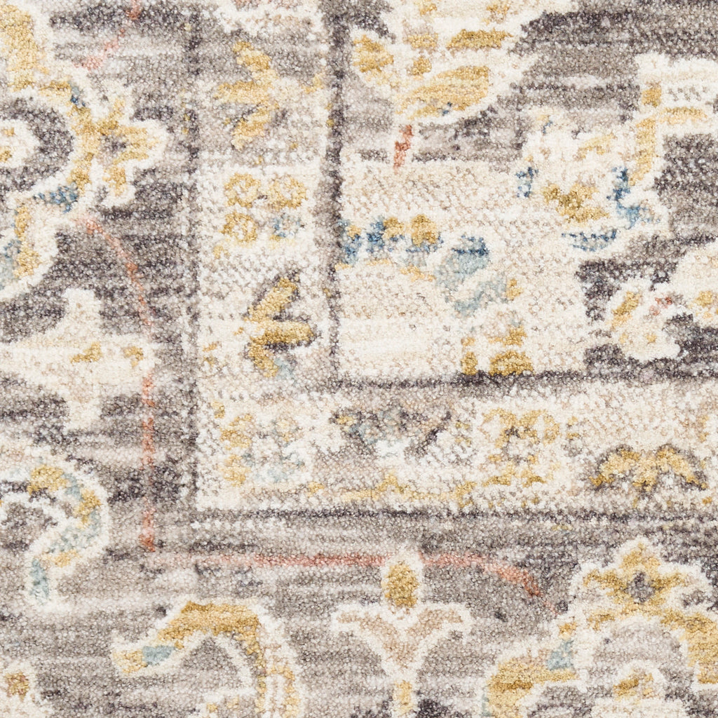 nourison antique fusion anf01 ivory charcoal rug