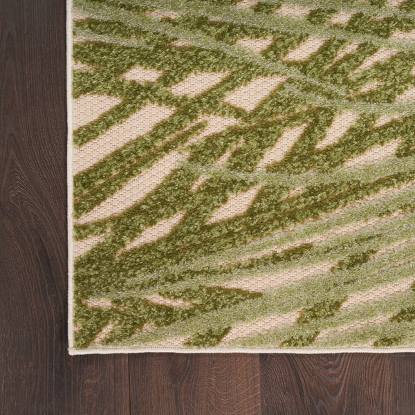 nourison aloha alh41 ivory green rug
