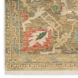 nourison heritage vine htv05 charcoal rug