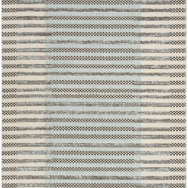 nourison nordic nrc15 ivory blue rug