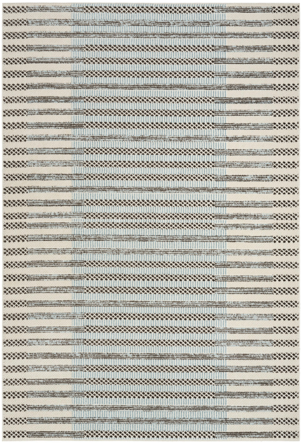 nourison nordic nrc15 ivory blue rug