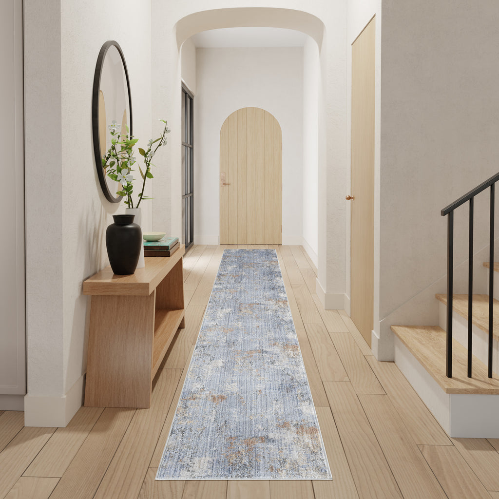 nourison abstract hues abh01 grey blue rug