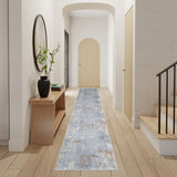 nourison abstract hues abh01 grey blue rug