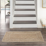 nourison terrazzo jute trj01 natural grey rug