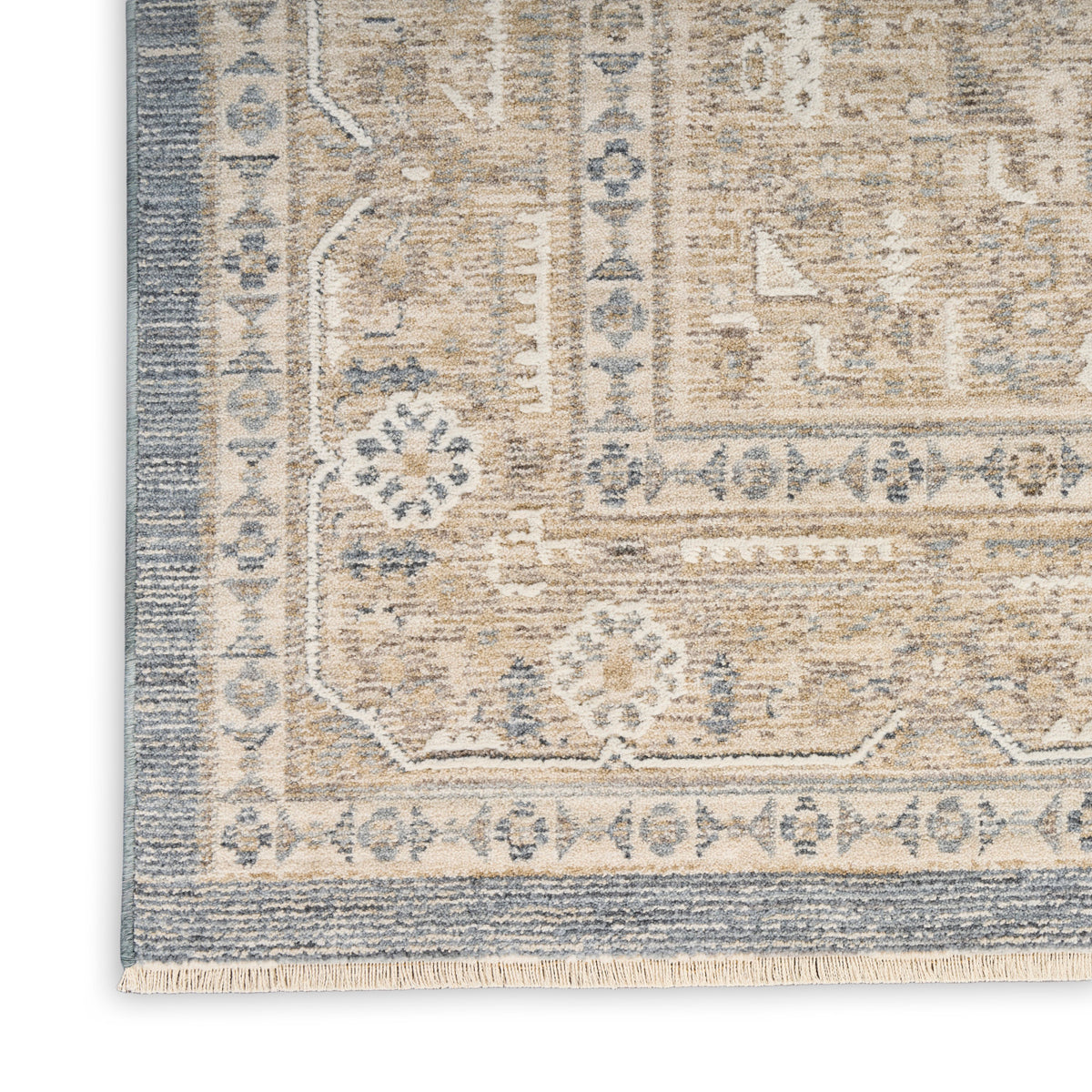 nourison retreat ret03 ivory blue rug