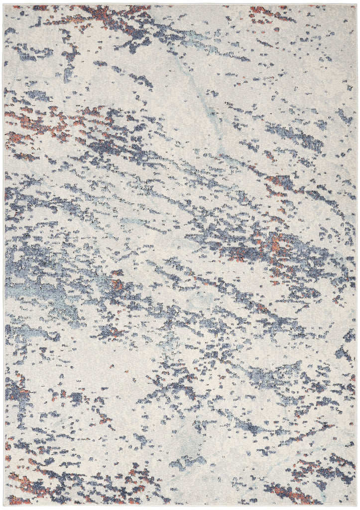 nourison motion mtt04 ivory blue rug