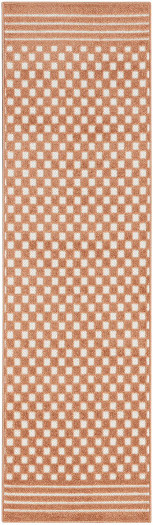 nourison care free caf02 copper rug