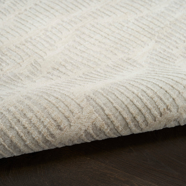 nourison ck079 notes not01 ivory silver rug