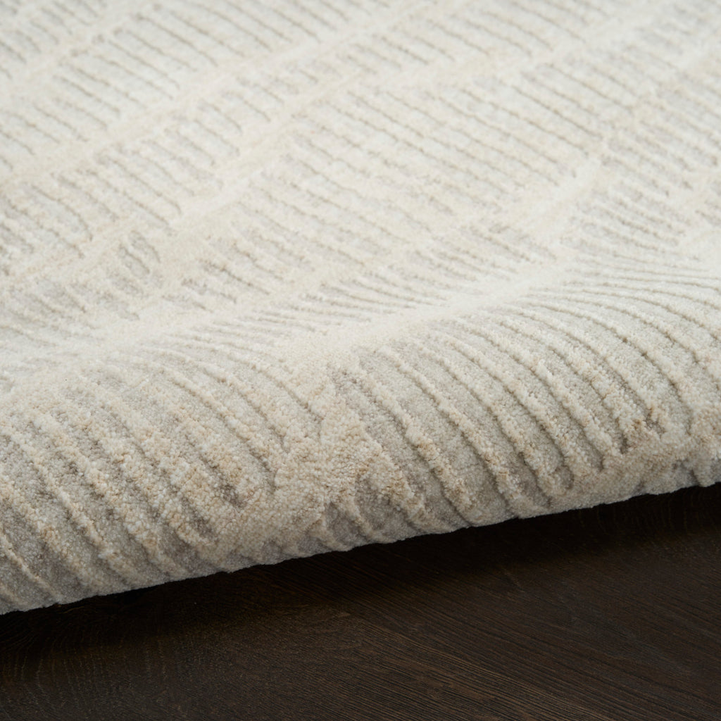 nourison ck079 notes not01 ivory silver rug