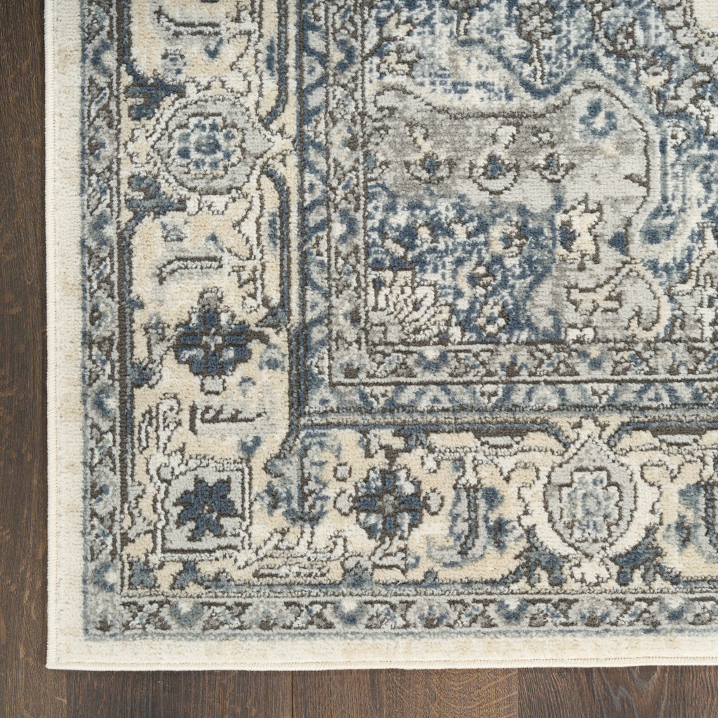 nourison quarry qua18 ivory navy rug